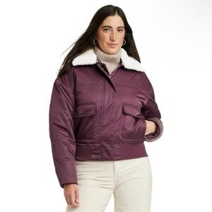 *NEW* Universal Thread Bomber Jacket w/ Removable Faux Fur Collar